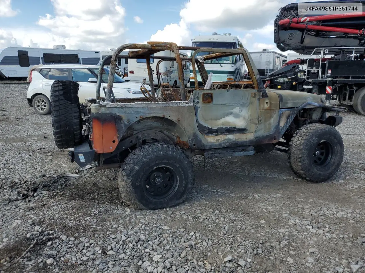 2001 Jeep Wrangler / Tj Sport VIN: 1J4FA49S61P351744 Lot: 56193625
