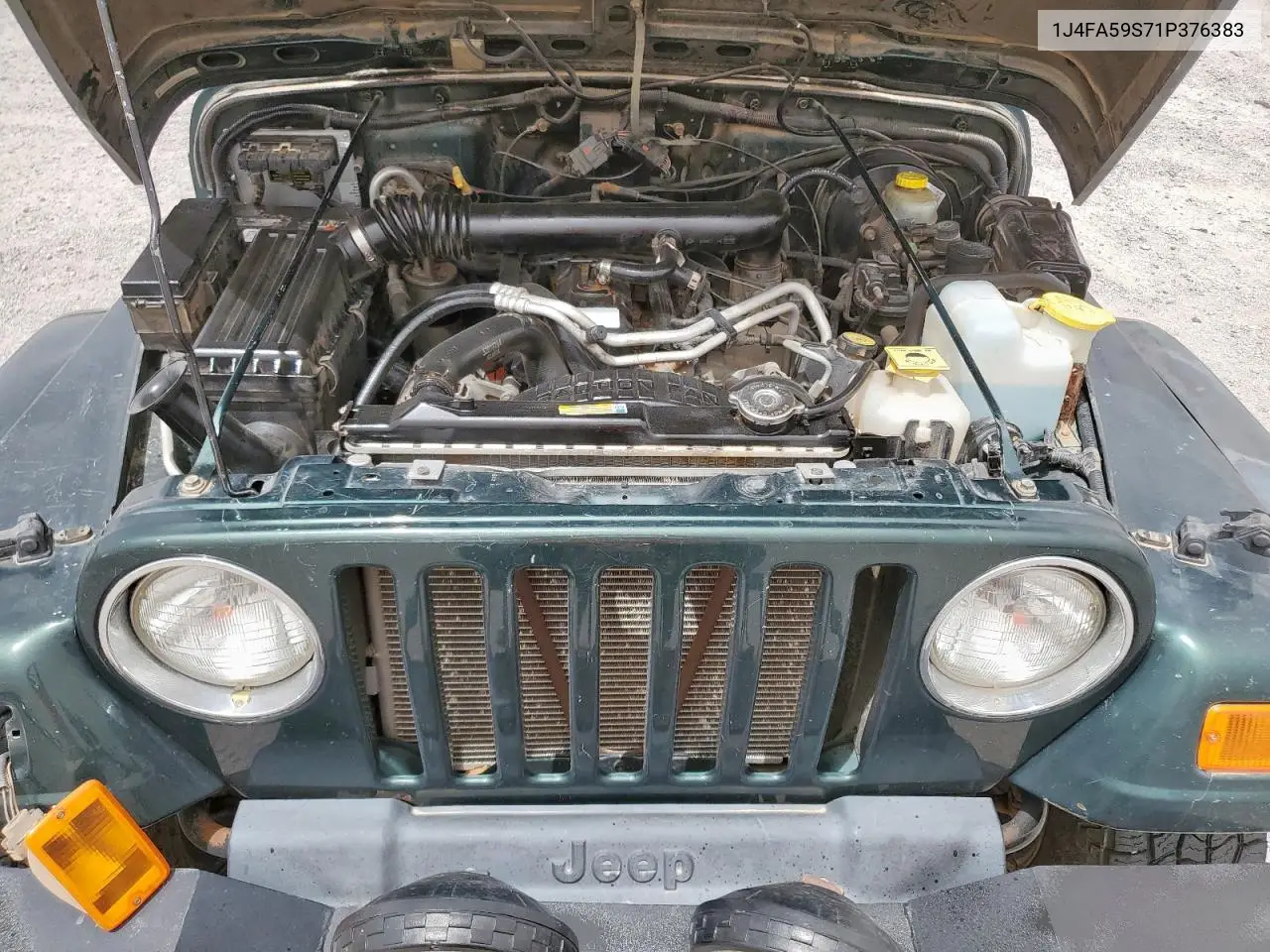 2001 Jeep Wrangler / Tj Sahara VIN: 1J4FA59S71P376383 Lot: 57120085