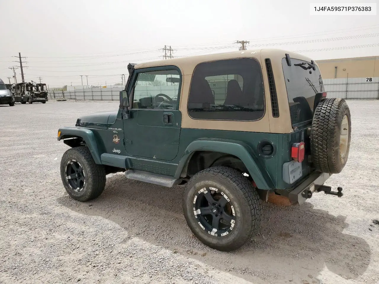 2001 Jeep Wrangler / Tj Sahara VIN: 1J4FA59S71P376383 Lot: 57120085