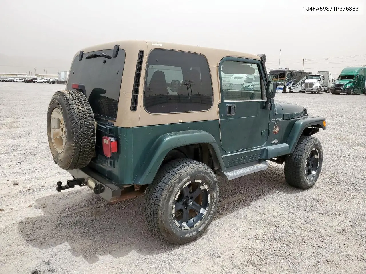 2001 Jeep Wrangler / Tj Sahara VIN: 1J4FA59S71P376383 Lot: 57120085