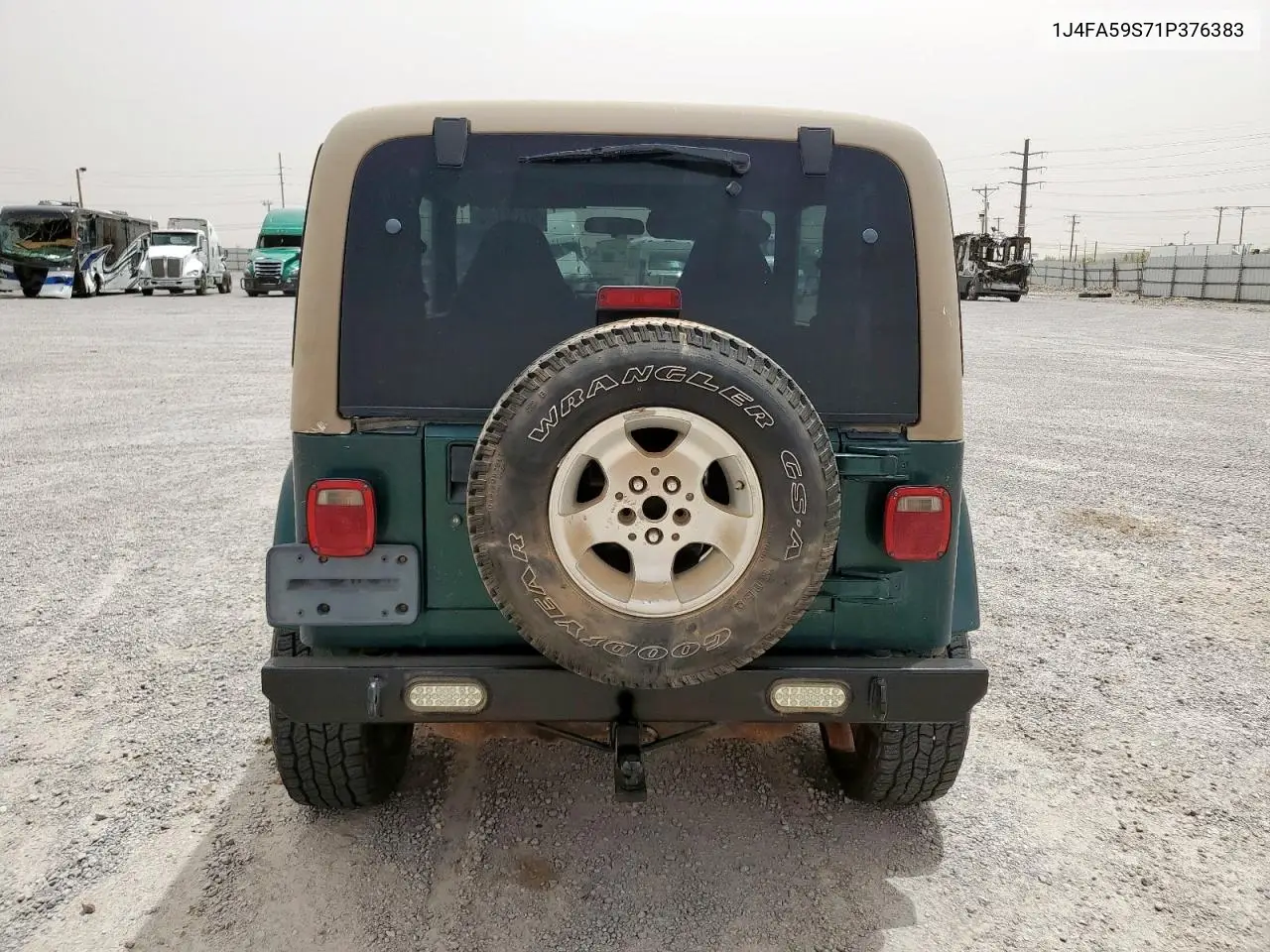 2001 Jeep Wrangler / Tj Sahara VIN: 1J4FA59S71P376383 Lot: 57120085