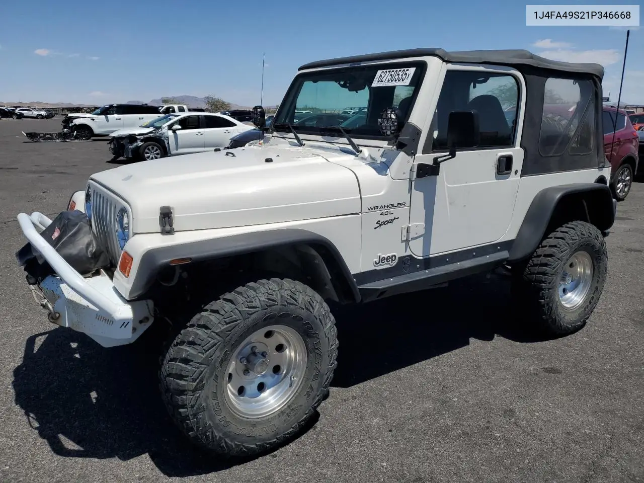2001 Jeep Wrangler / Tj Sport VIN: 1J4FA49S21P346668 Lot: 62750535