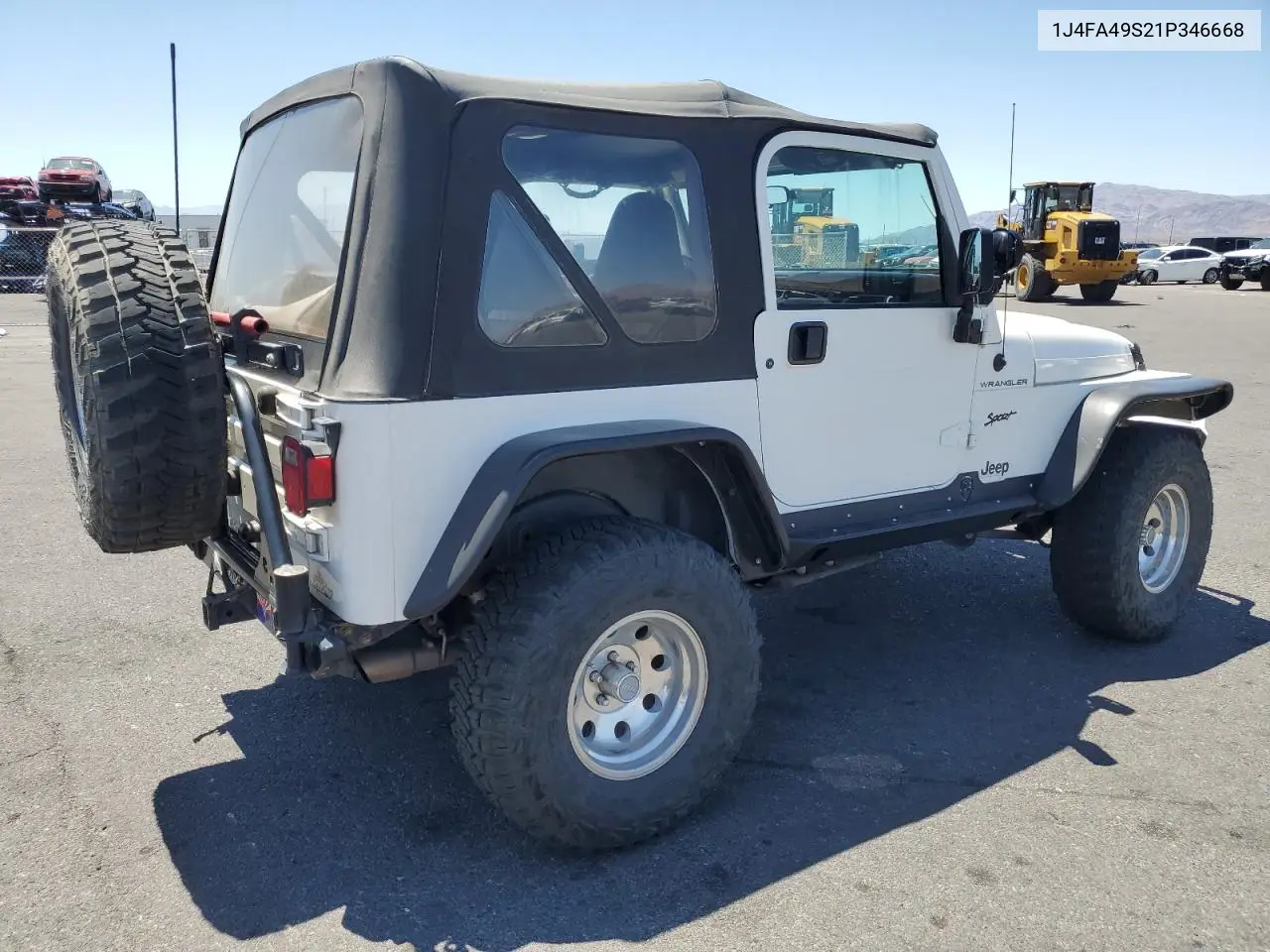 2001 Jeep Wrangler / Tj Sport VIN: 1J4FA49S21P346668 Lot: 62750535