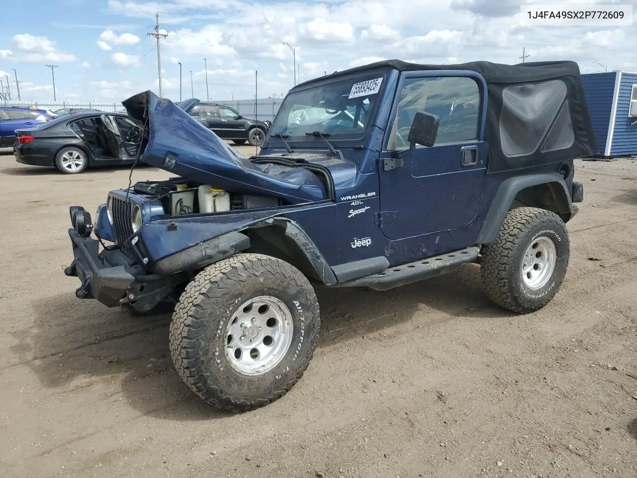 2002 Jeep Wrangler / Tj Sport VIN: 1J4FA49SX2P772609 Lot: 55893425