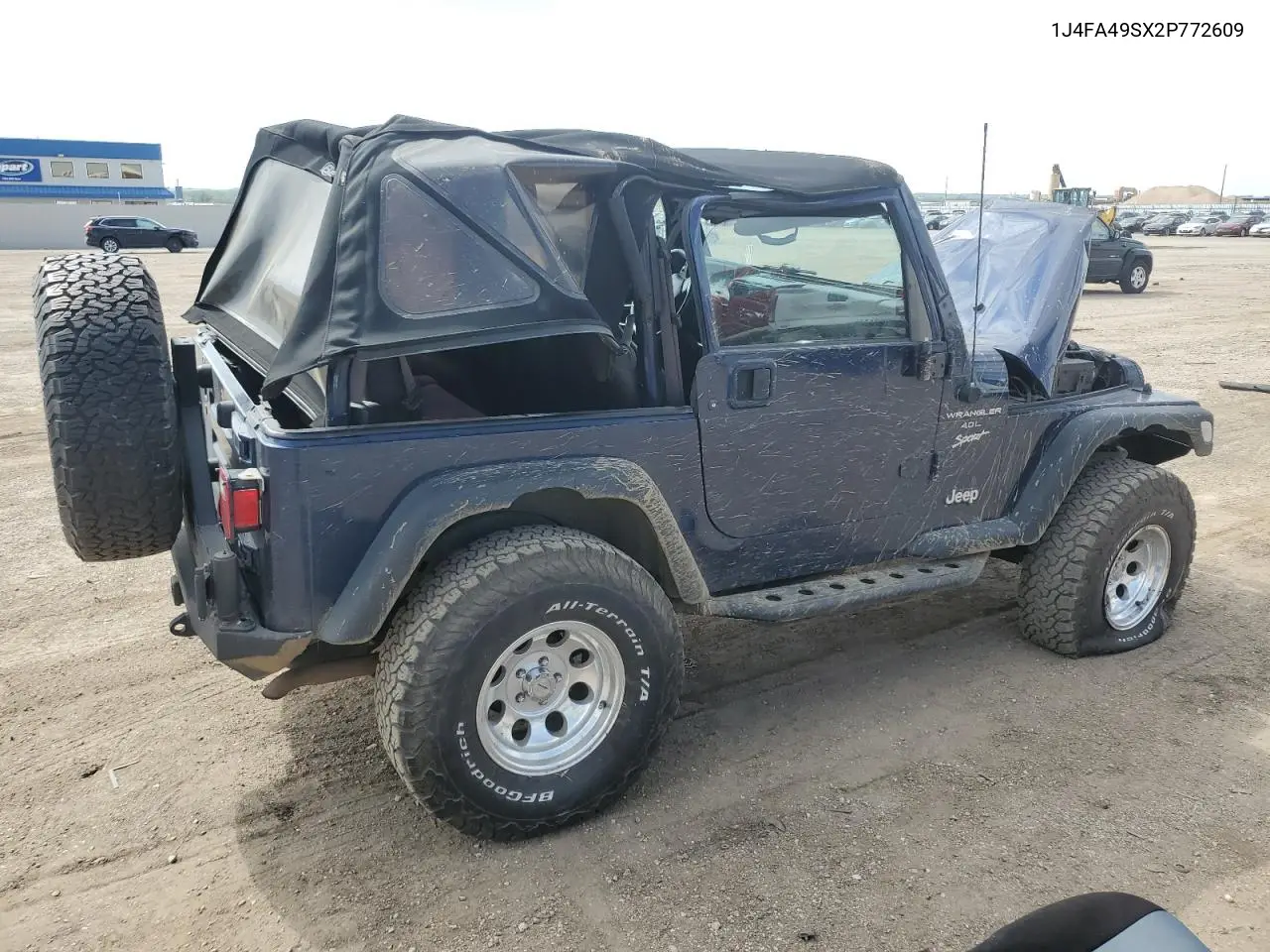 2002 Jeep Wrangler / Tj Sport VIN: 1J4FA49SX2P772609 Lot: 55893425