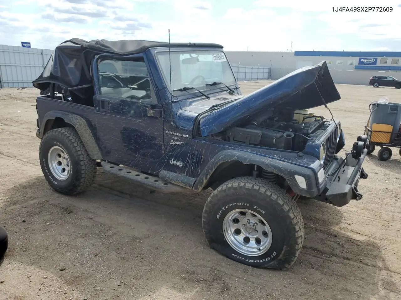2002 Jeep Wrangler / Tj Sport VIN: 1J4FA49SX2P772609 Lot: 55893425