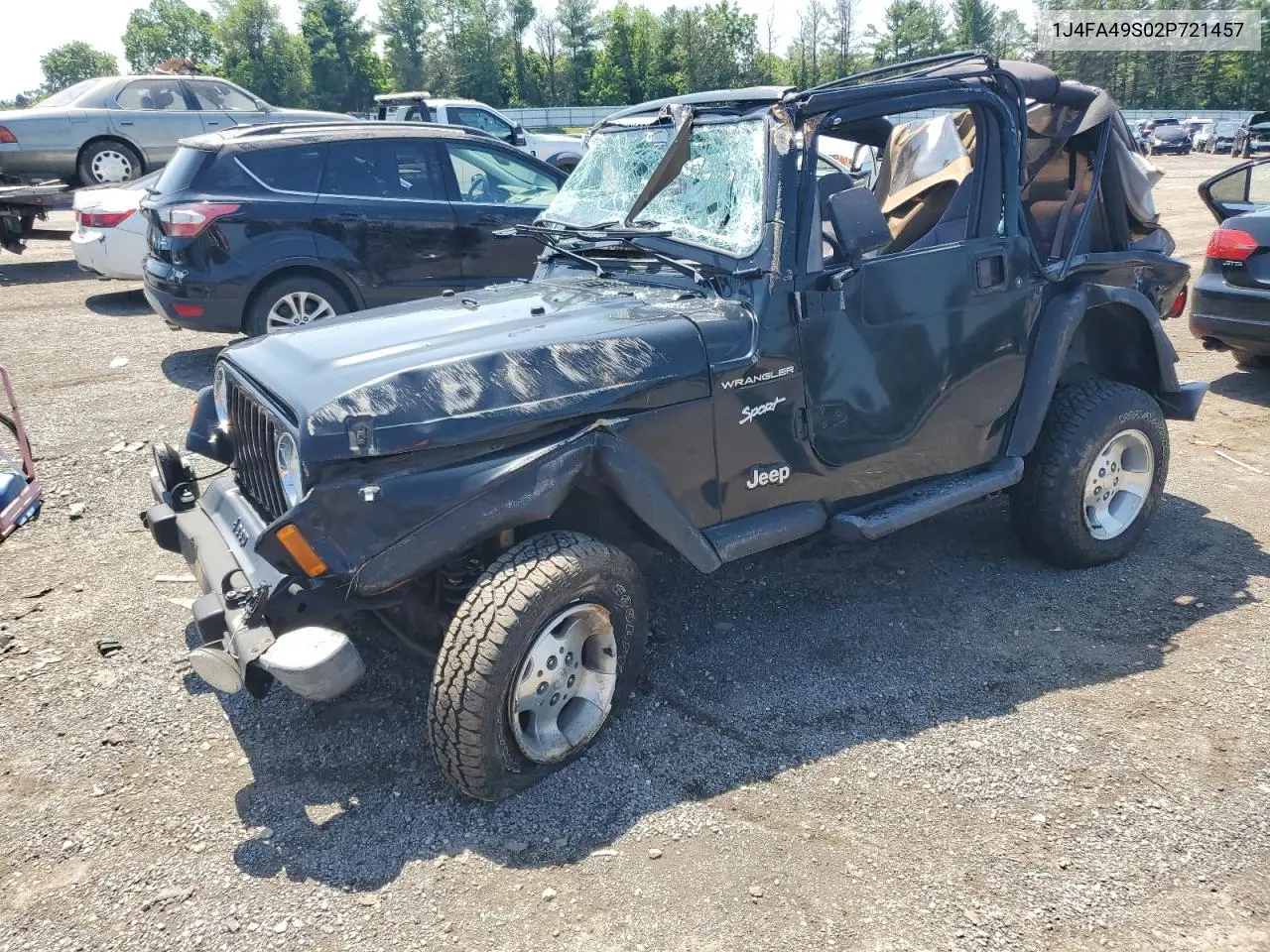 2002 Jeep Wrangler / Tj Sport VIN: 1J4FA49S02P721457 Lot: 61726855