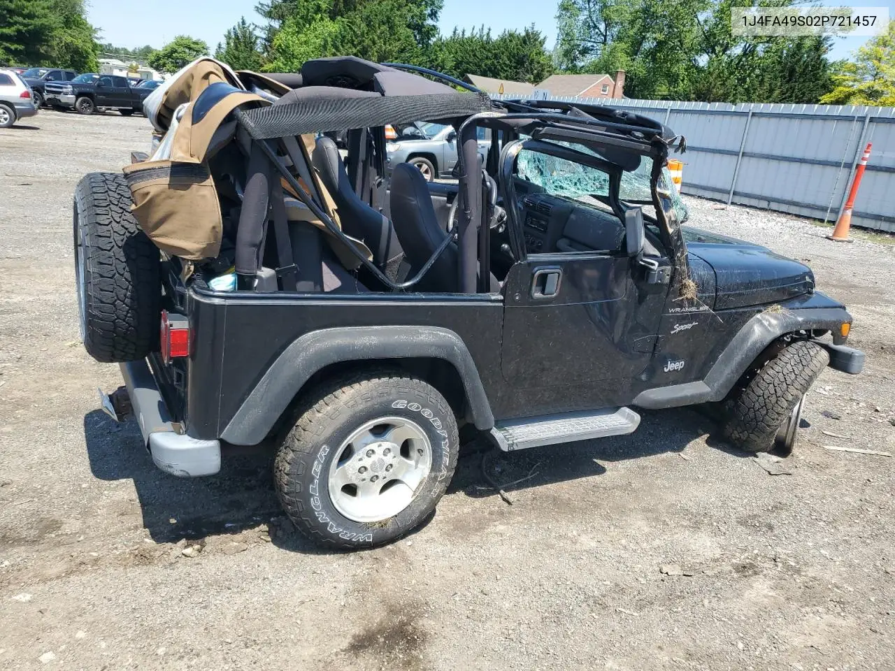 2002 Jeep Wrangler / Tj Sport VIN: 1J4FA49S02P721457 Lot: 61726855