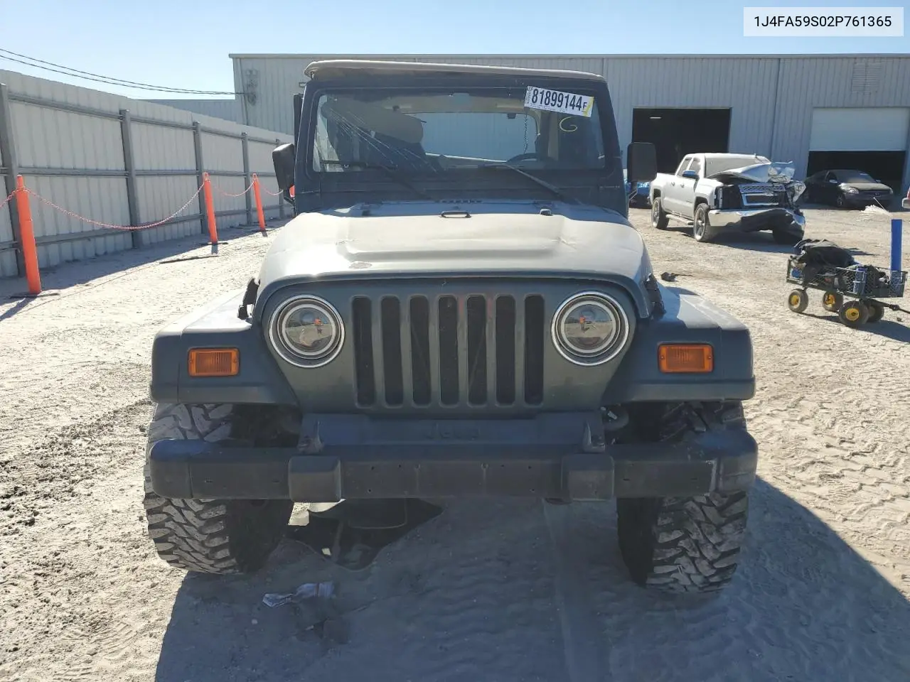 2002 Jeep Wrangler / Tj Sahara VIN: 1J4FA59S02P761365 Lot: 81899144