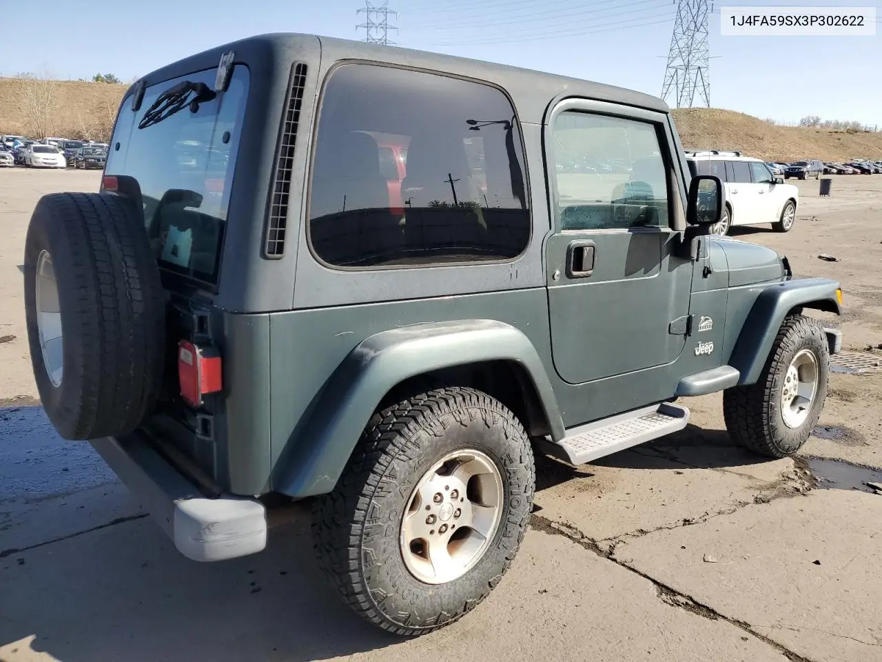 2003 Jeep Wrangler / Tj Sahara VIN: 1J4FA59SX3P302622 Lot: 52756105