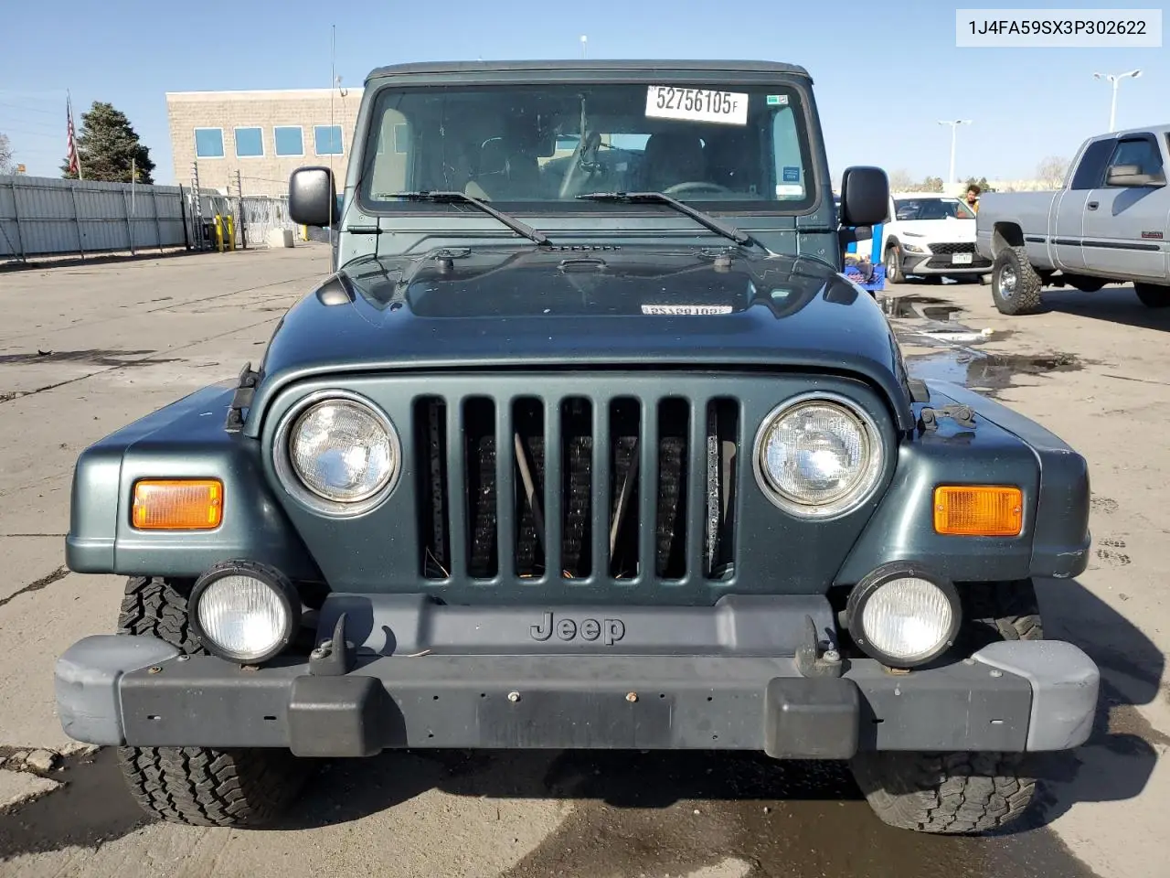 2003 Jeep Wrangler / Tj Sahara VIN: 1J4FA59SX3P302622 Lot: 52756105