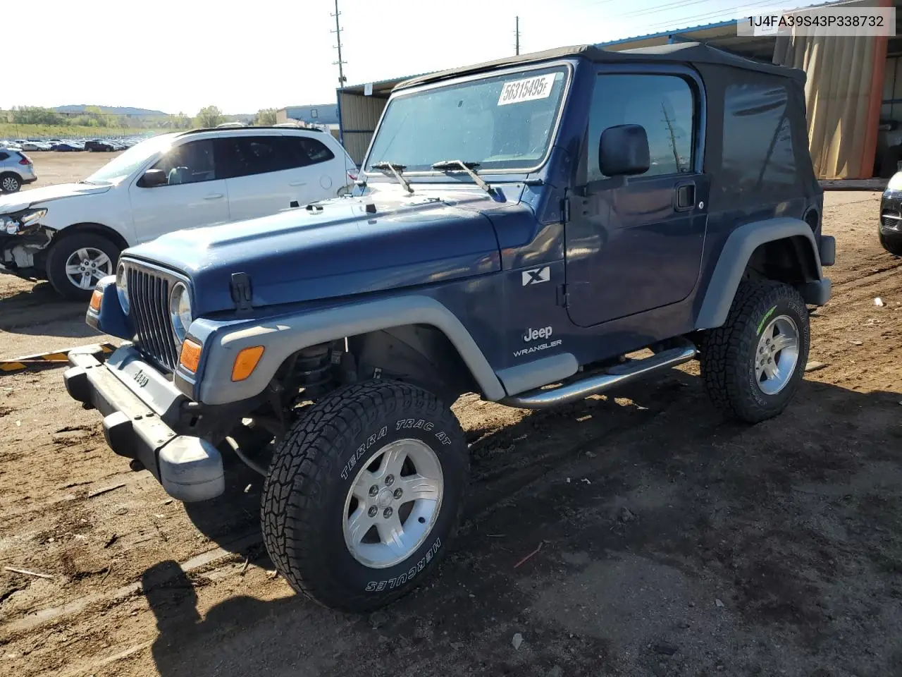 2003 Jeep Wrangler Commando VIN: 1J4FA39S43P338732 Lot: 56315495