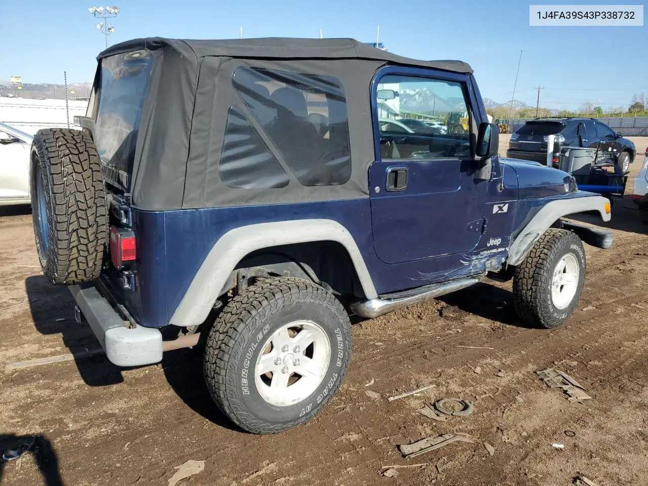 2003 Jeep Wrangler Commando VIN: 1J4FA39S43P338732 Lot: 56315495