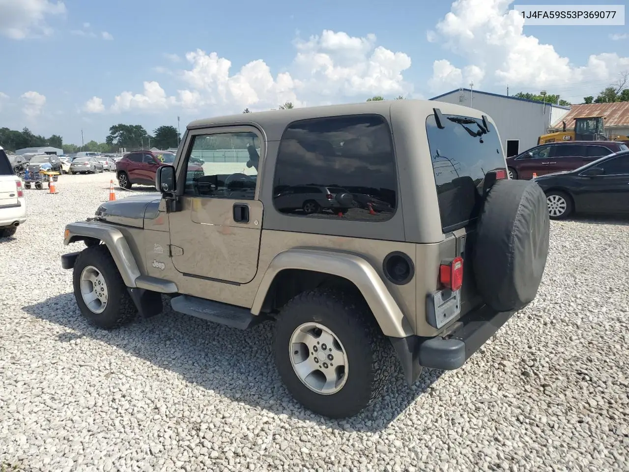 2003 Jeep Wrangler / Tj Sahara VIN: 1J4FA59S53P369077 Lot: 61445025