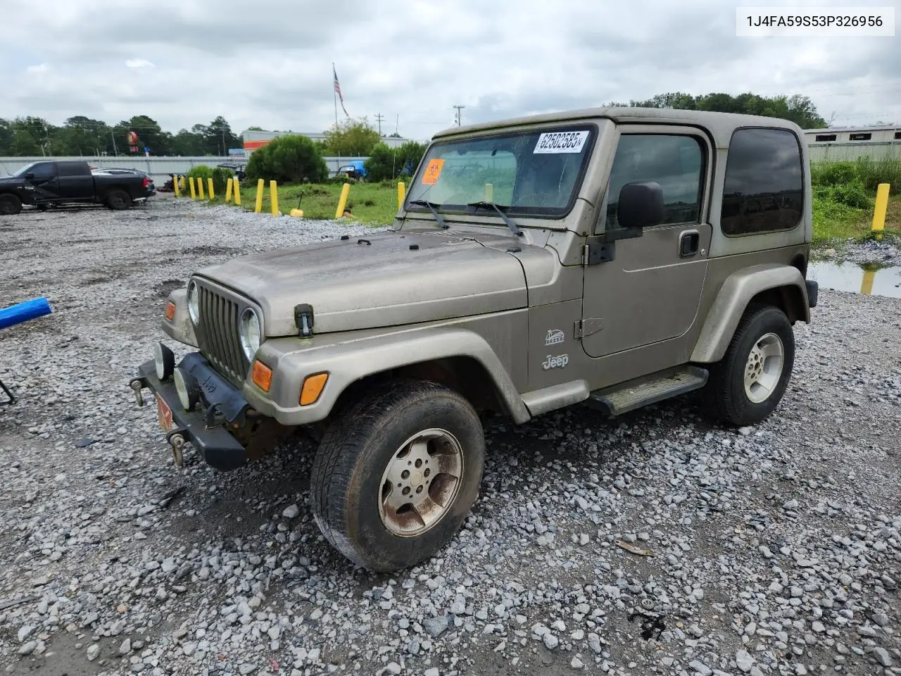 2003 Jeep Wrangler / Tj Sahara VIN: 1J4FA59S53P326956 Lot: 62502585