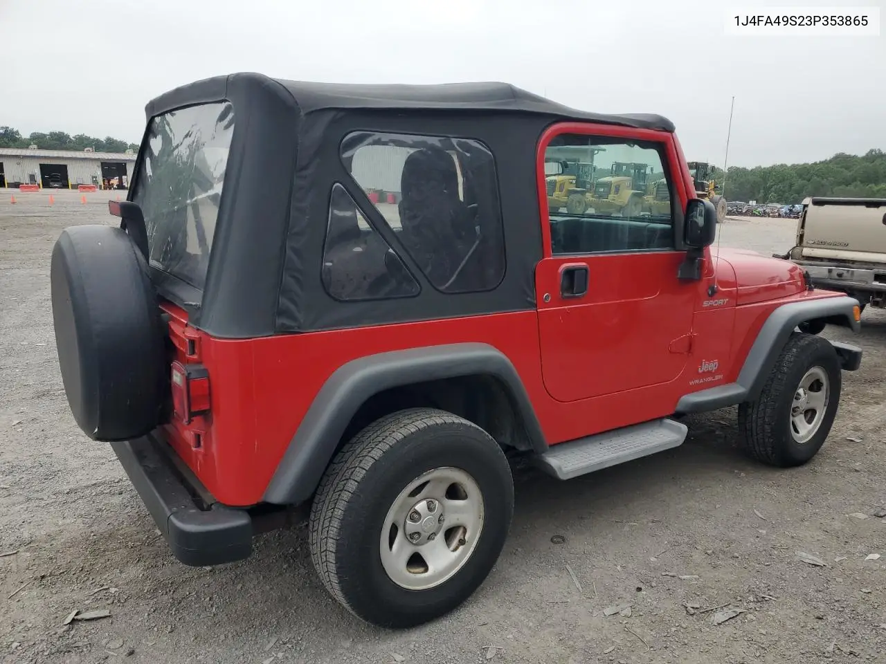 2003 Jeep Wrangler / Tj Sport VIN: 1J4FA49S23P353865 Lot: 62525715
