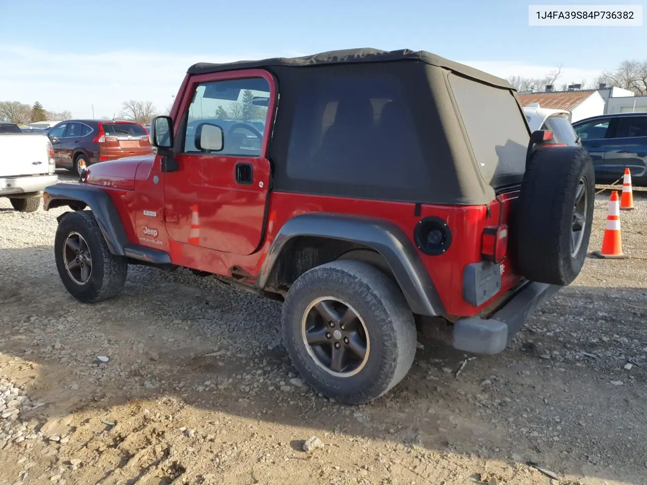 2004 Jeep Wrangler X VIN: 1J4FA39S84P736382 Lot: 49553815