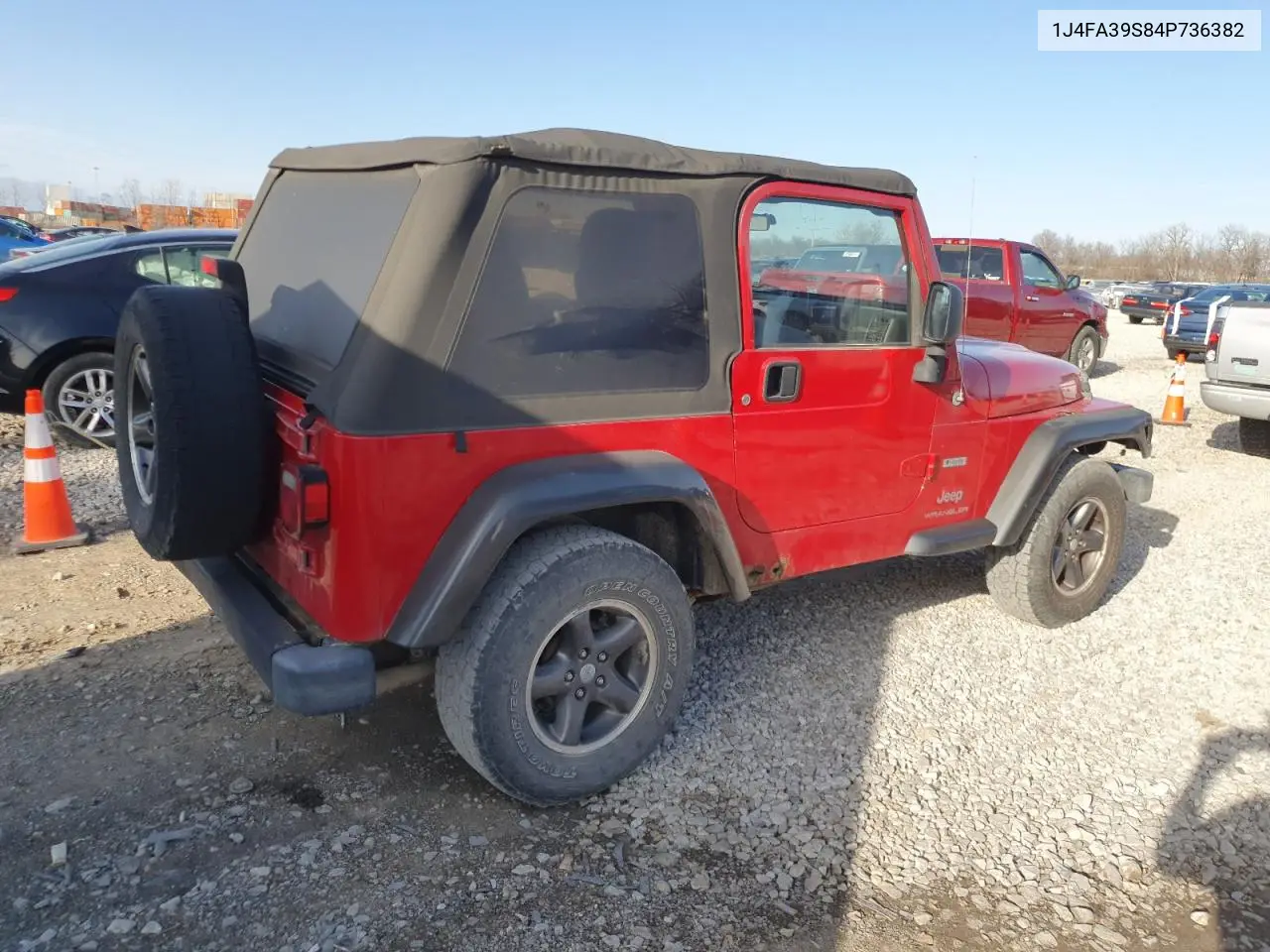 2004 Jeep Wrangler X VIN: 1J4FA39S84P736382 Lot: 49553815