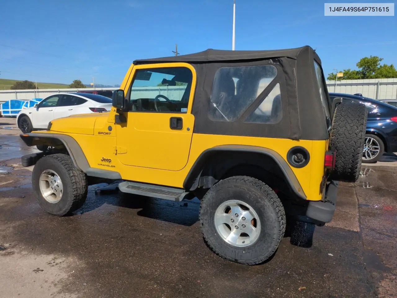 2004 Jeep Wrangler / Tj Sport VIN: 1J4FA49S64P751615 Lot: 55810895