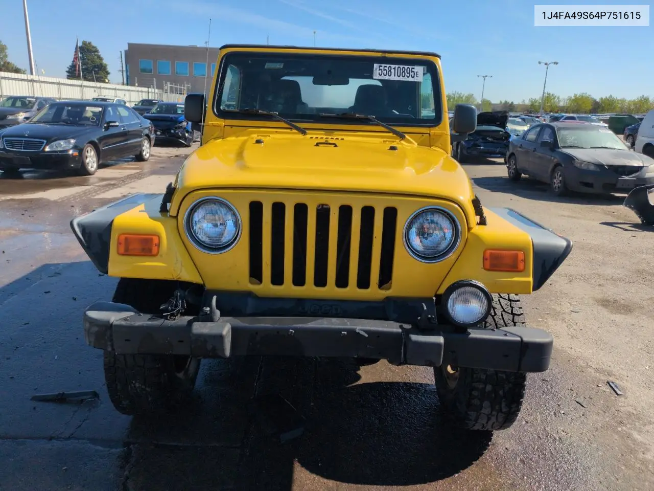 2004 Jeep Wrangler / Tj Sport VIN: 1J4FA49S64P751615 Lot: 55810895