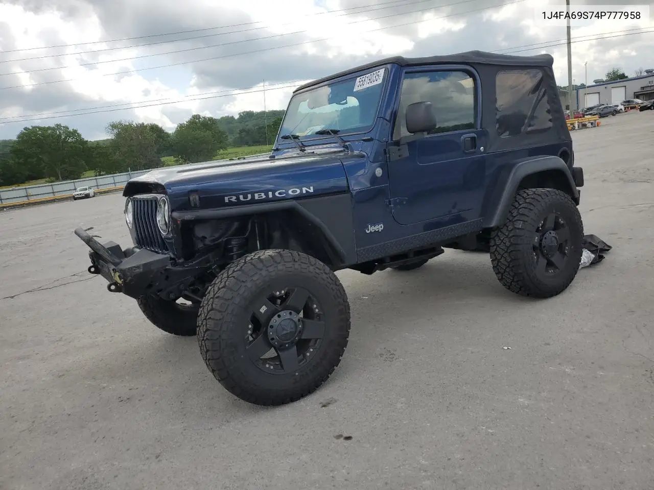 2004 Jeep Wrangler / Tj Rubicon VIN: 1J4FA69S74P777958 Lot: 55819035