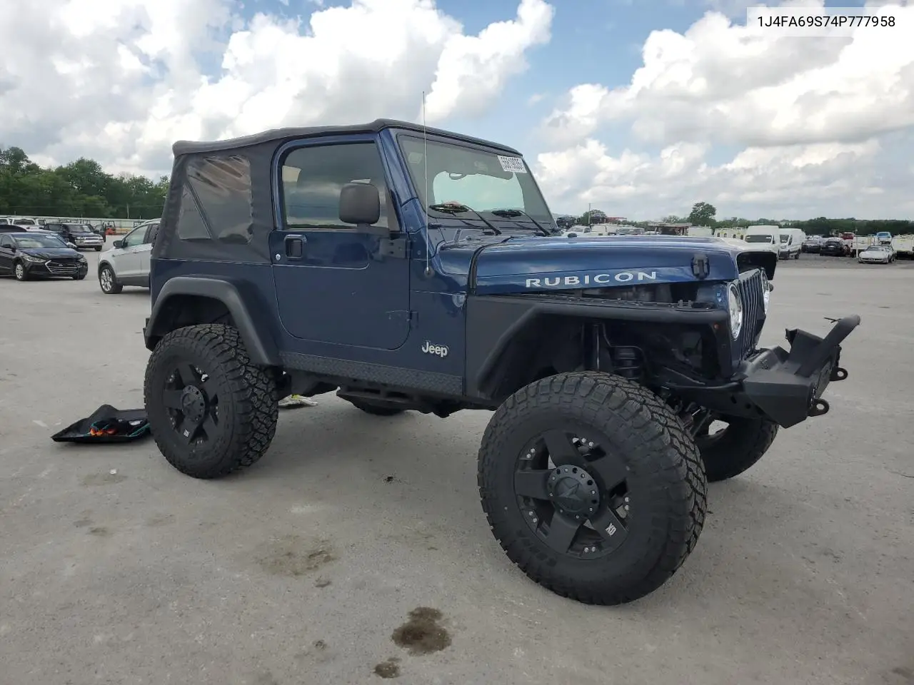 2004 Jeep Wrangler / Tj Rubicon VIN: 1J4FA69S74P777958 Lot: 55819035