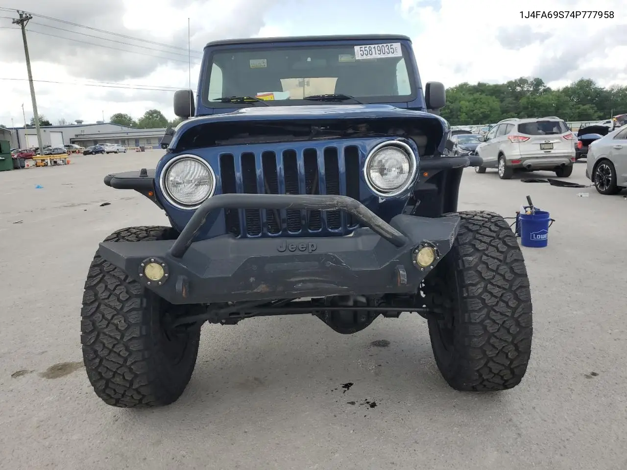 2004 Jeep Wrangler / Tj Rubicon VIN: 1J4FA69S74P777958 Lot: 55819035