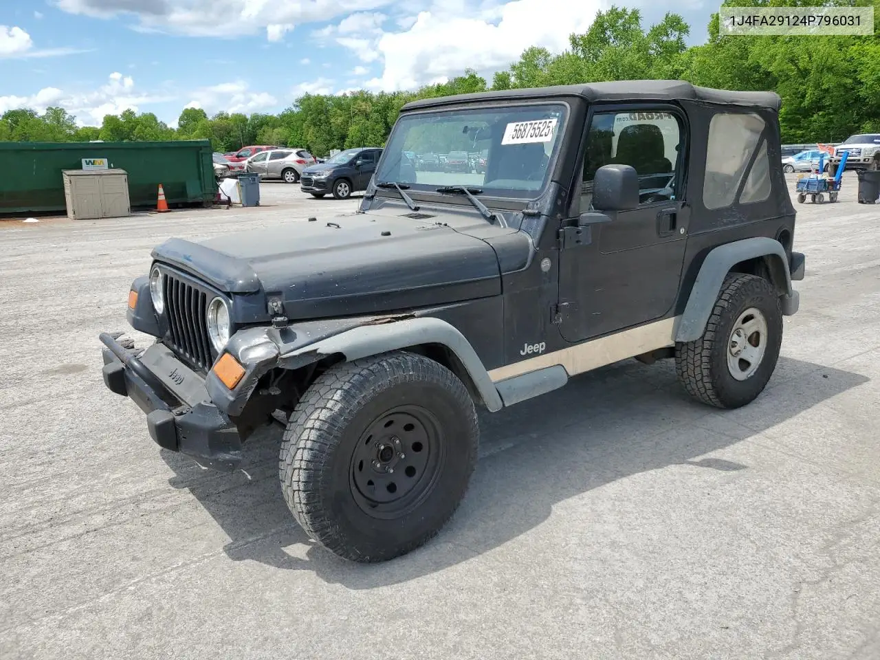 2004 Jeep Wrangler / Tj Se VIN: 1J4FA29124P796031 Lot: 56875525