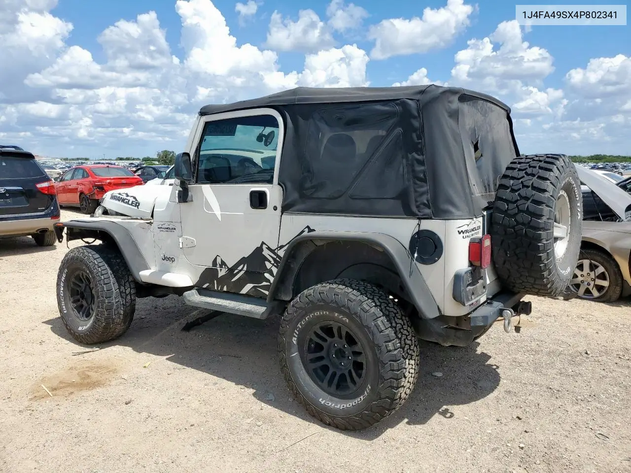 2004 Jeep Wrangler / Tj Sport VIN: 1J4FA49SX4P802341 Lot: 62752565