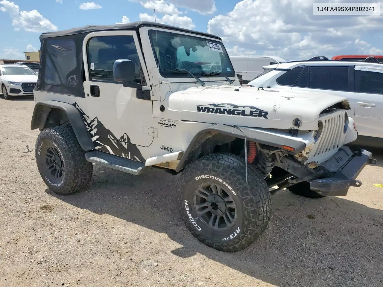 2004 Jeep Wrangler / Tj Sport VIN: 1J4FA49SX4P802341 Lot: 62752565