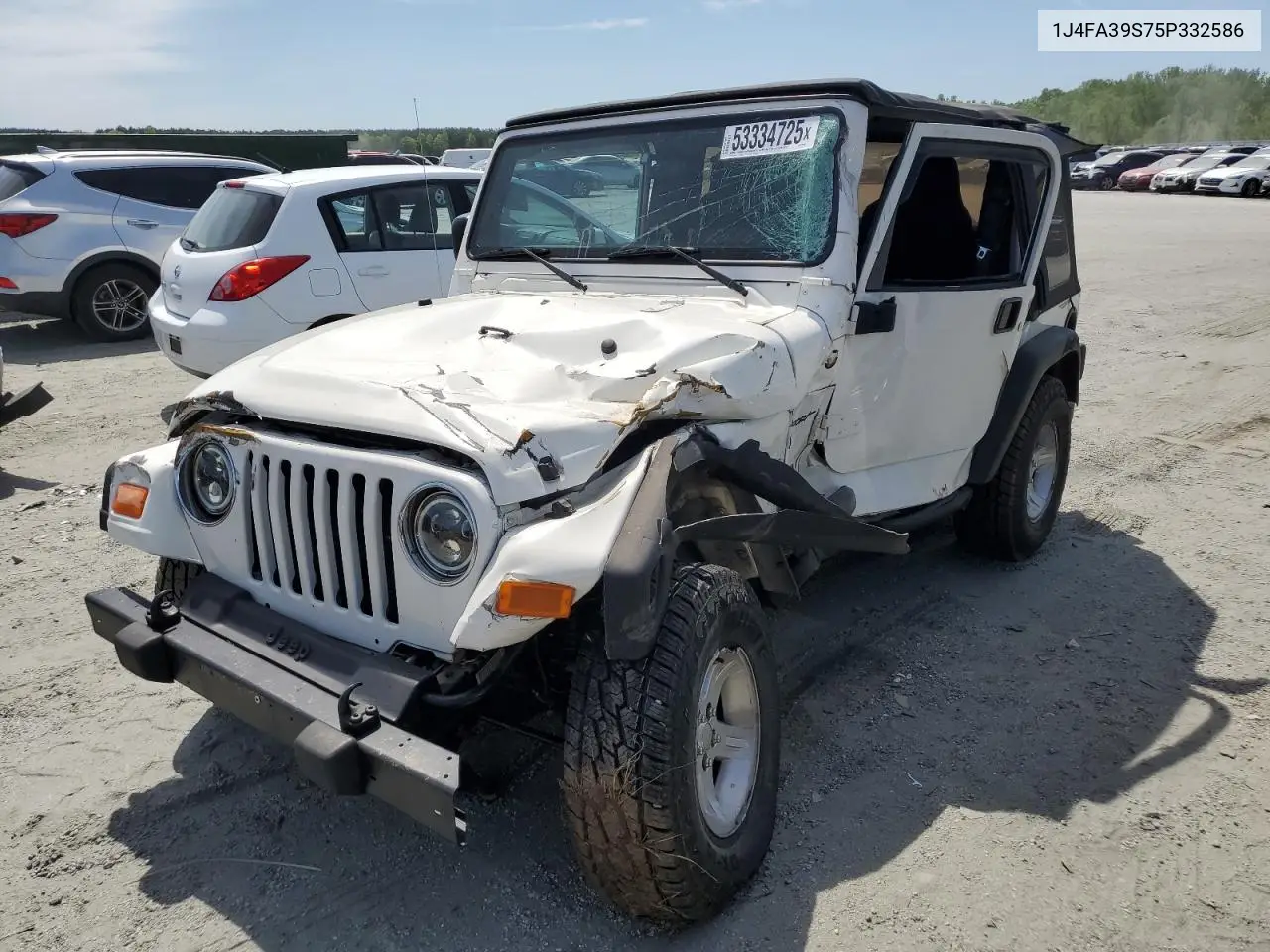 2005 Jeep Wrangler X VIN: 1J4FA39S75P332586 Lot: 53334725