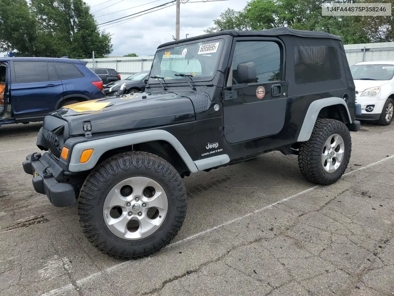 2005 Jeep Wrangler / Tj Unlimited VIN: 1J4FA44S75P358246 Lot: 60958695