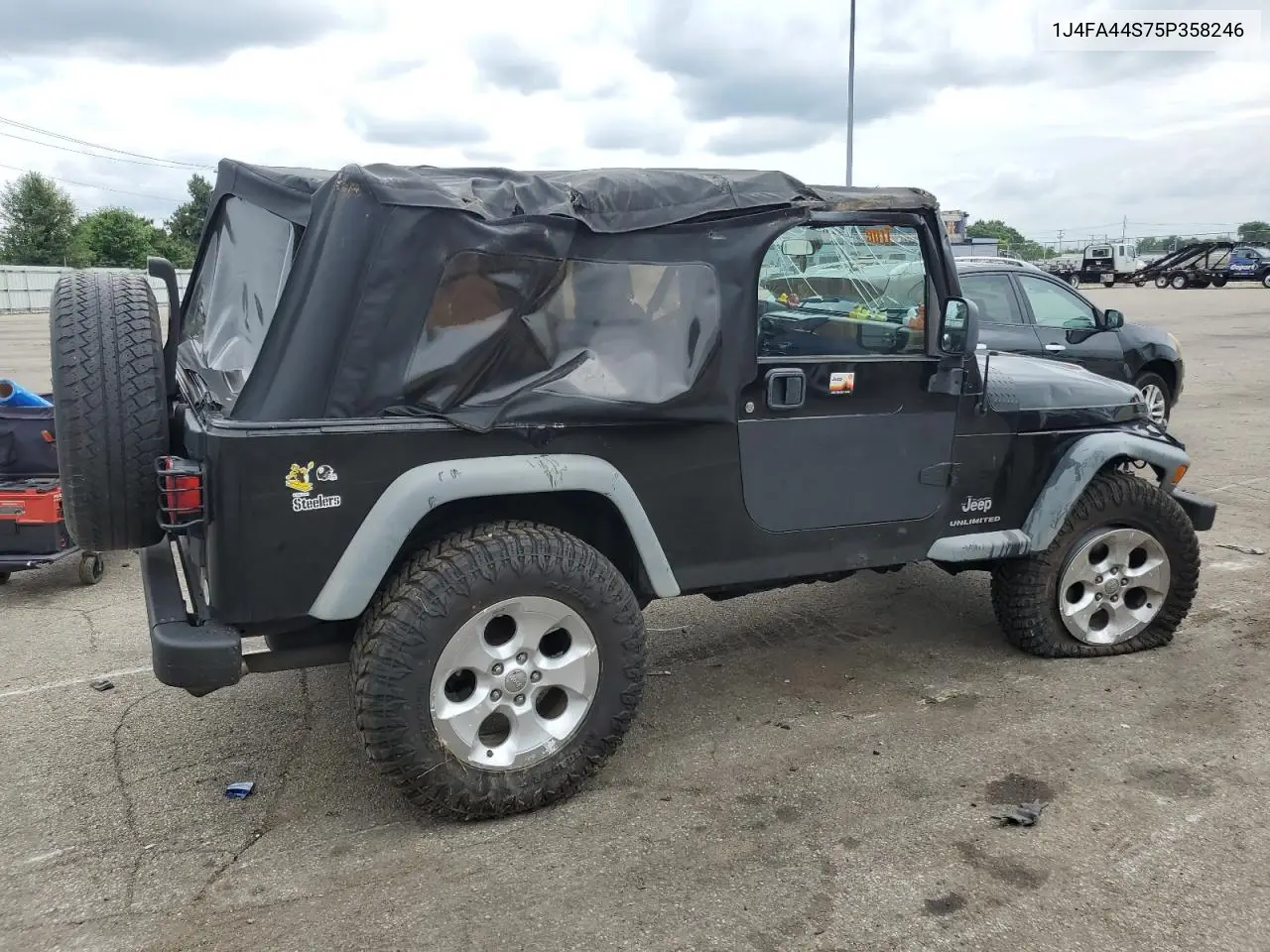 2005 Jeep Wrangler / Tj Unlimited VIN: 1J4FA44S75P358246 Lot: 60958695