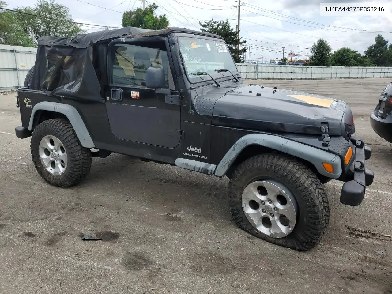 2005 Jeep Wrangler / Tj Unlimited VIN: 1J4FA44S75P358246 Lot: 60958695