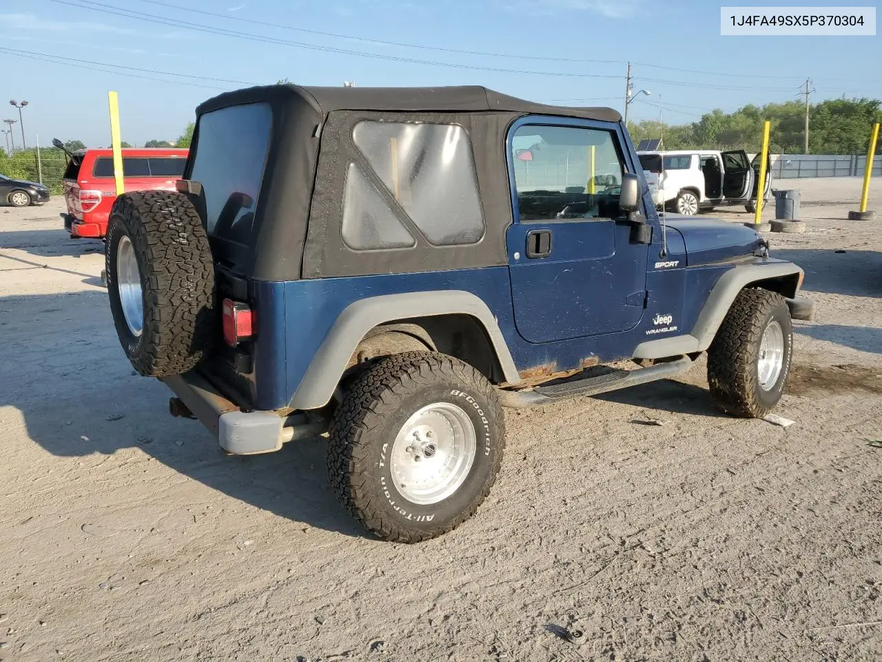 2005 Jeep Wrangler / Tj Sport VIN: 1J4FA49SX5P370304 Lot: 62392345