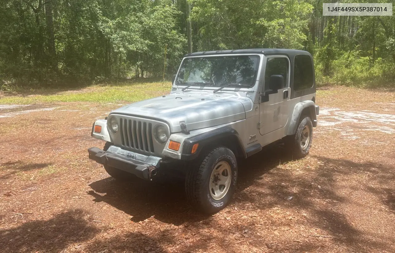 2005 Jeep Wrangler / Tj Sport VIN: 1J4F449SX5P387014 Lot: 63908675