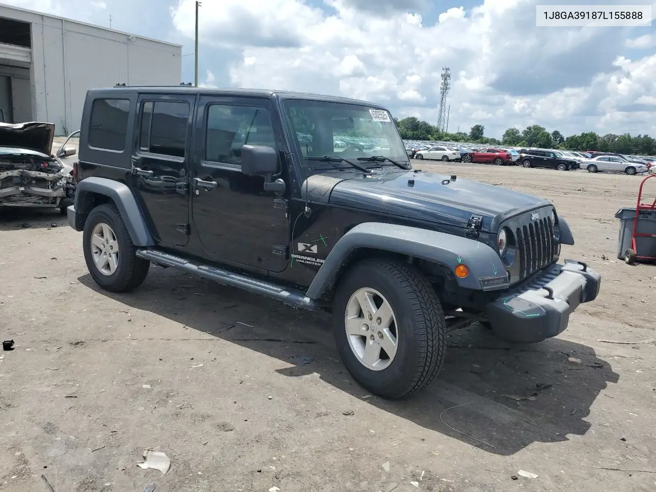 2007 Jeep Wrangler X VIN: 1J8GA39187L155888 Lot: 63025525