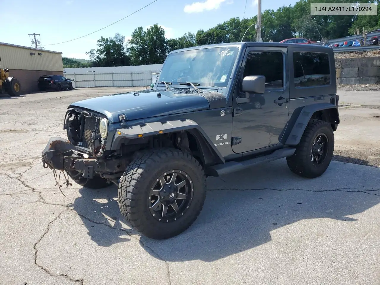 1j4fa24117l170294 1J4FA24117L170294 2007 Jeep Wrangler X