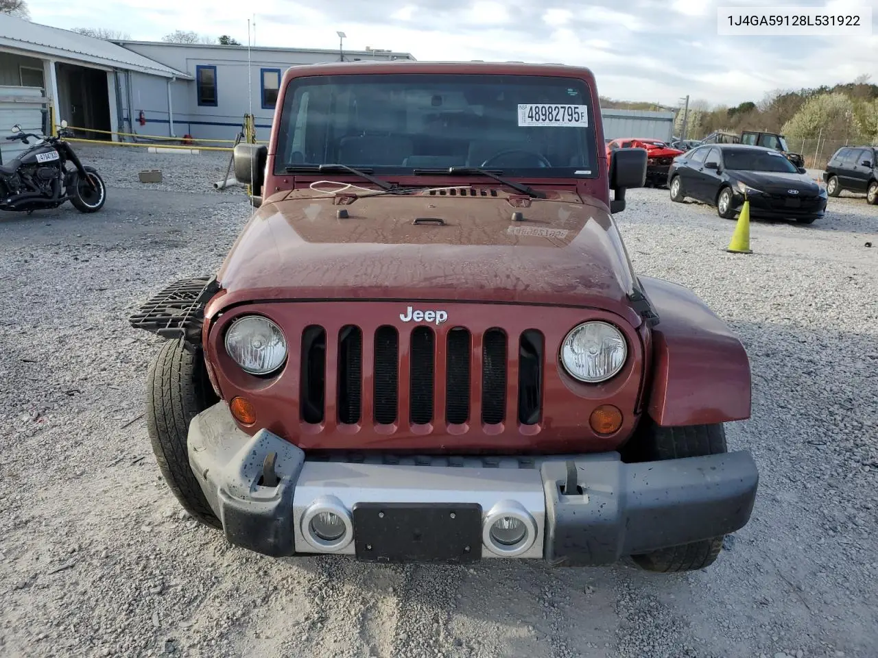 2008 Jeep Wrangler Unlimited Sahara VIN: 1J4GA59128L531922 Lot: 48982795