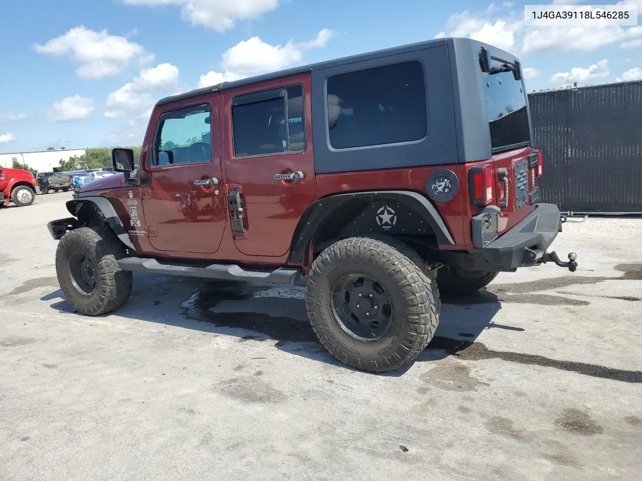 2008 Jeep Wrangler Unlimited X VIN: 1J4GA39118L546285 Lot: 56026035
