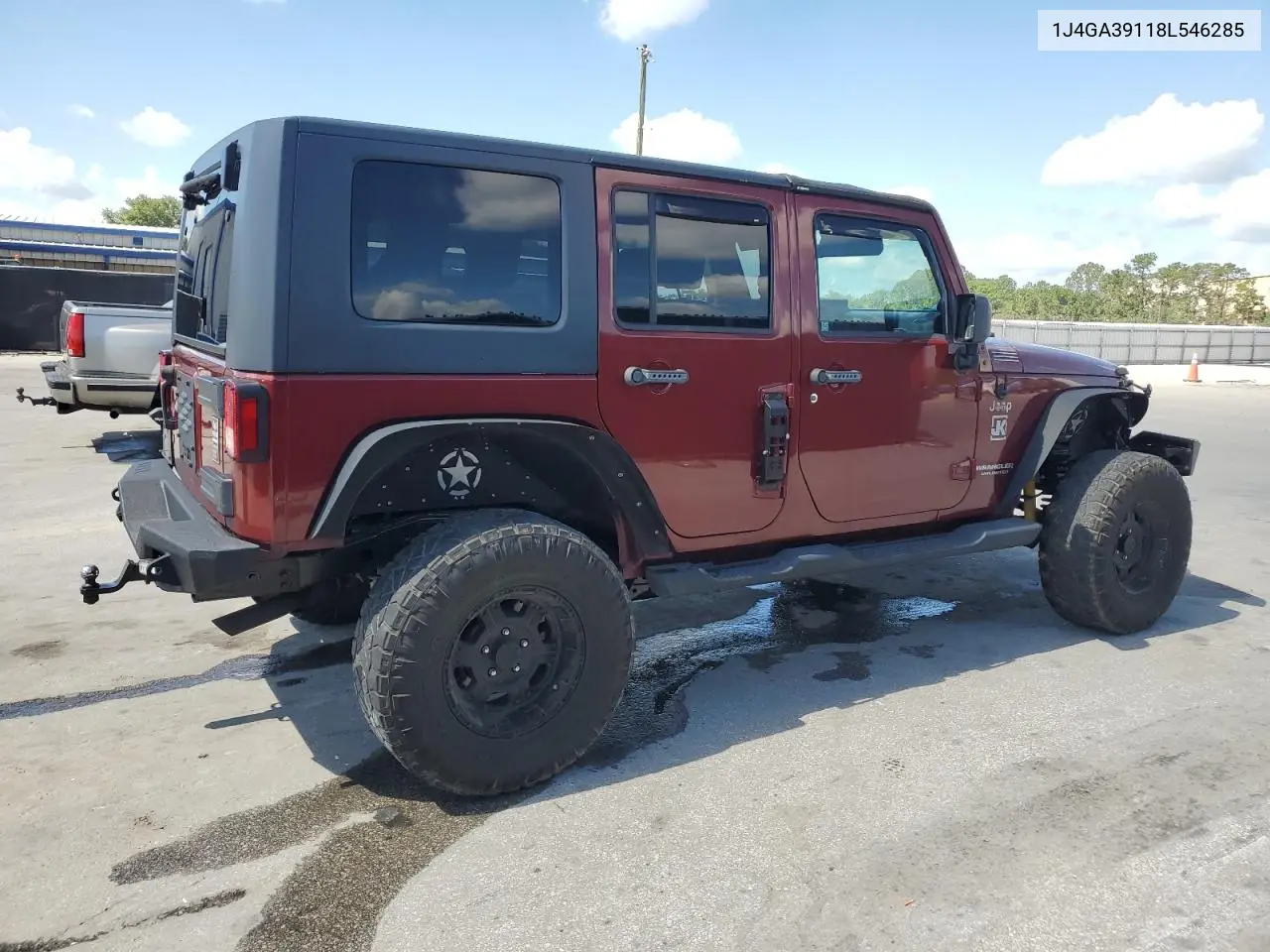 2008 Jeep Wrangler Unlimited X VIN: 1J4GA39118L546285 Lot: 56026035