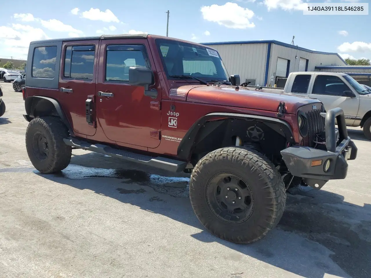 2008 Jeep Wrangler Unlimited X VIN: 1J4GA39118L546285 Lot: 56026035