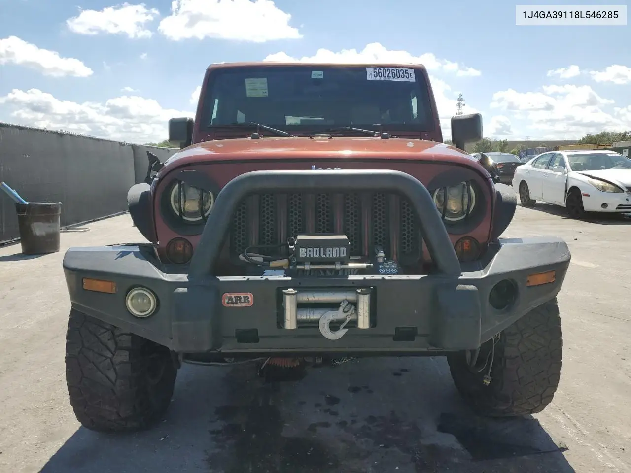 2008 Jeep Wrangler Unlimited X VIN: 1J4GA39118L546285 Lot: 56026035