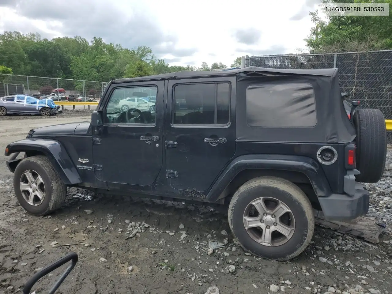 2008 Jeep Wrangler Unlimited Sahara VIN: 1J4GB59188L530593 Lot: 56827895