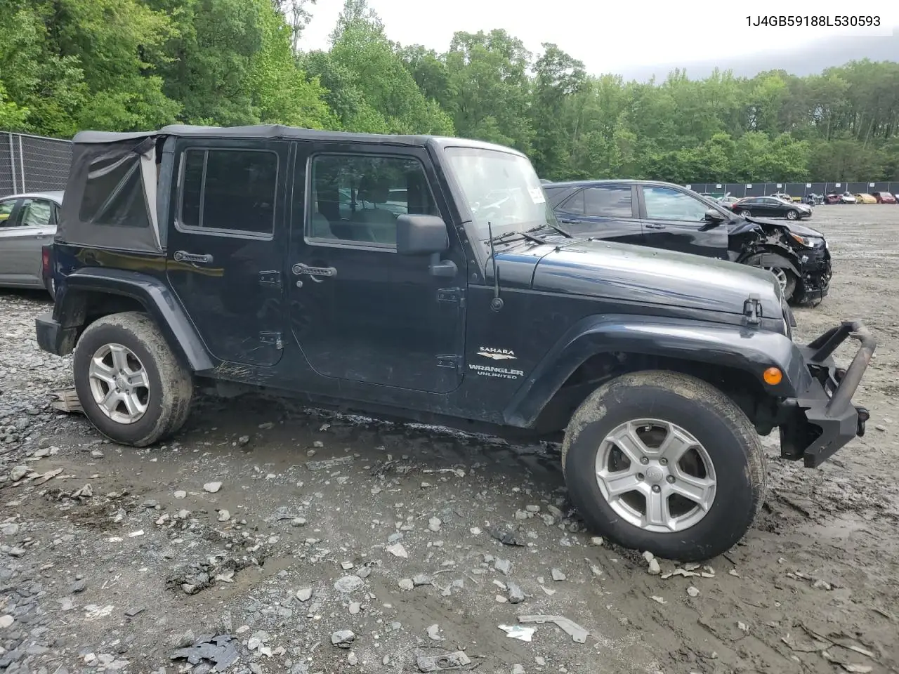 2008 Jeep Wrangler Unlimited Sahara VIN: 1J4GB59188L530593 Lot: 56827895