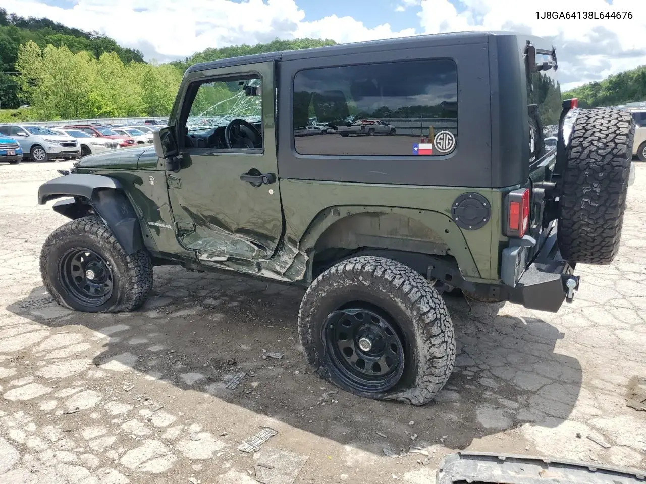 2008 Jeep Wrangler Rubicon VIN: 1J8GA64138L644676 Lot: 56885655