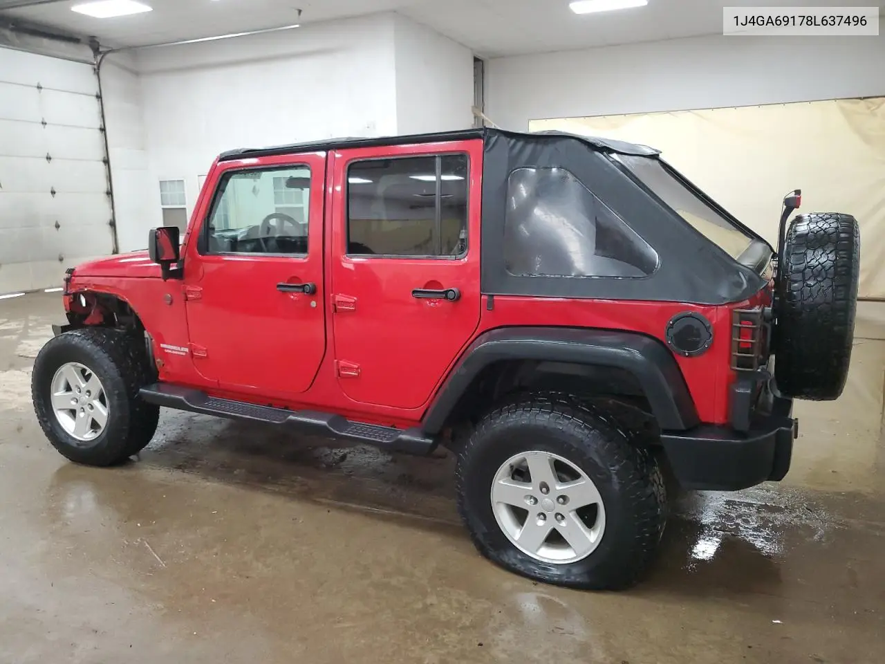 2008 Jeep Wrangler Unlimited Rubicon VIN: 1J4GA69178L637496 Lot: 62101775
