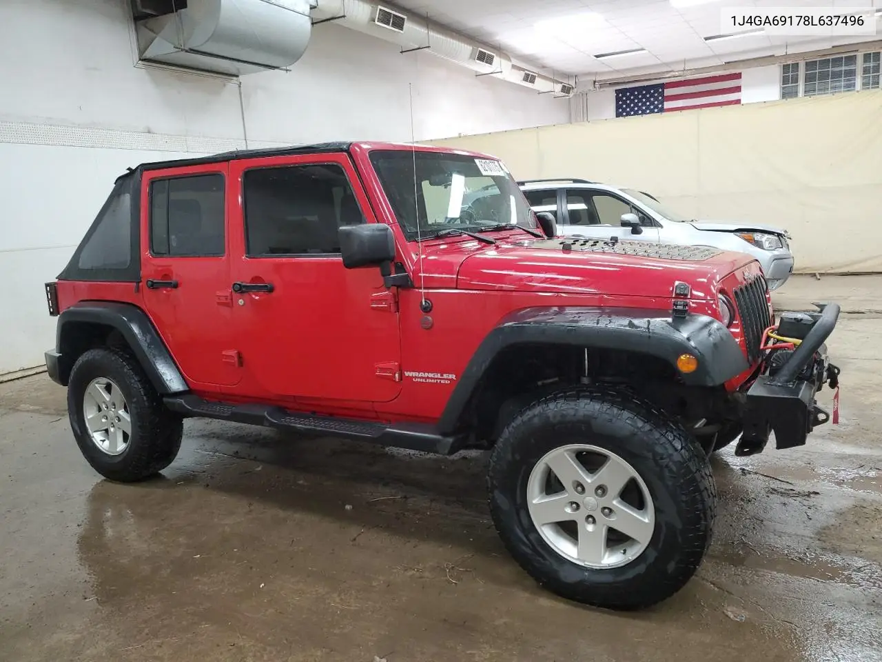 2008 Jeep Wrangler Unlimited Rubicon VIN: 1J4GA69178L637496 Lot: 62101775