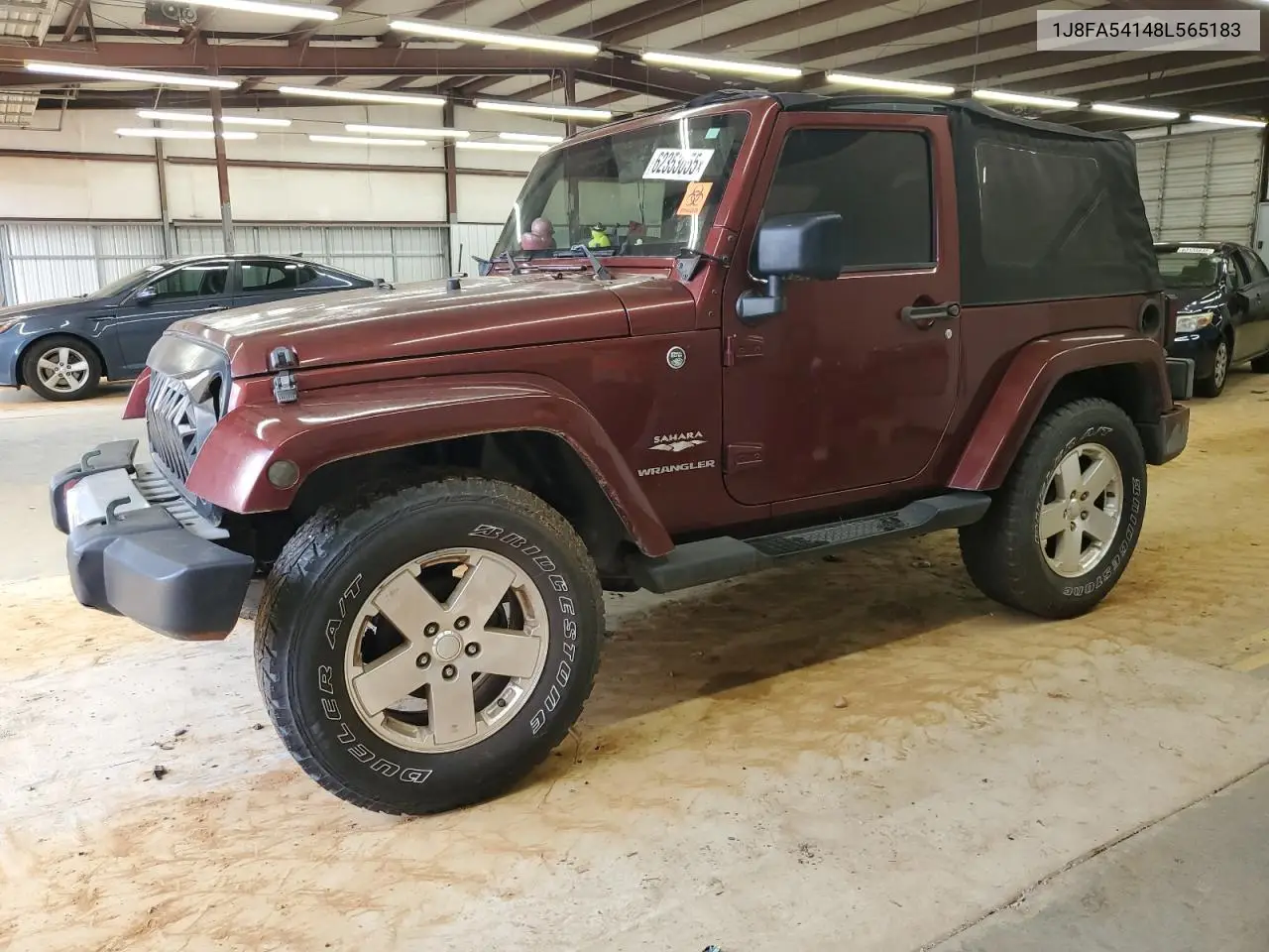 2008 Jeep Wrangler Sahara VIN: 1J8FA54148L565183 Lot: 62353055