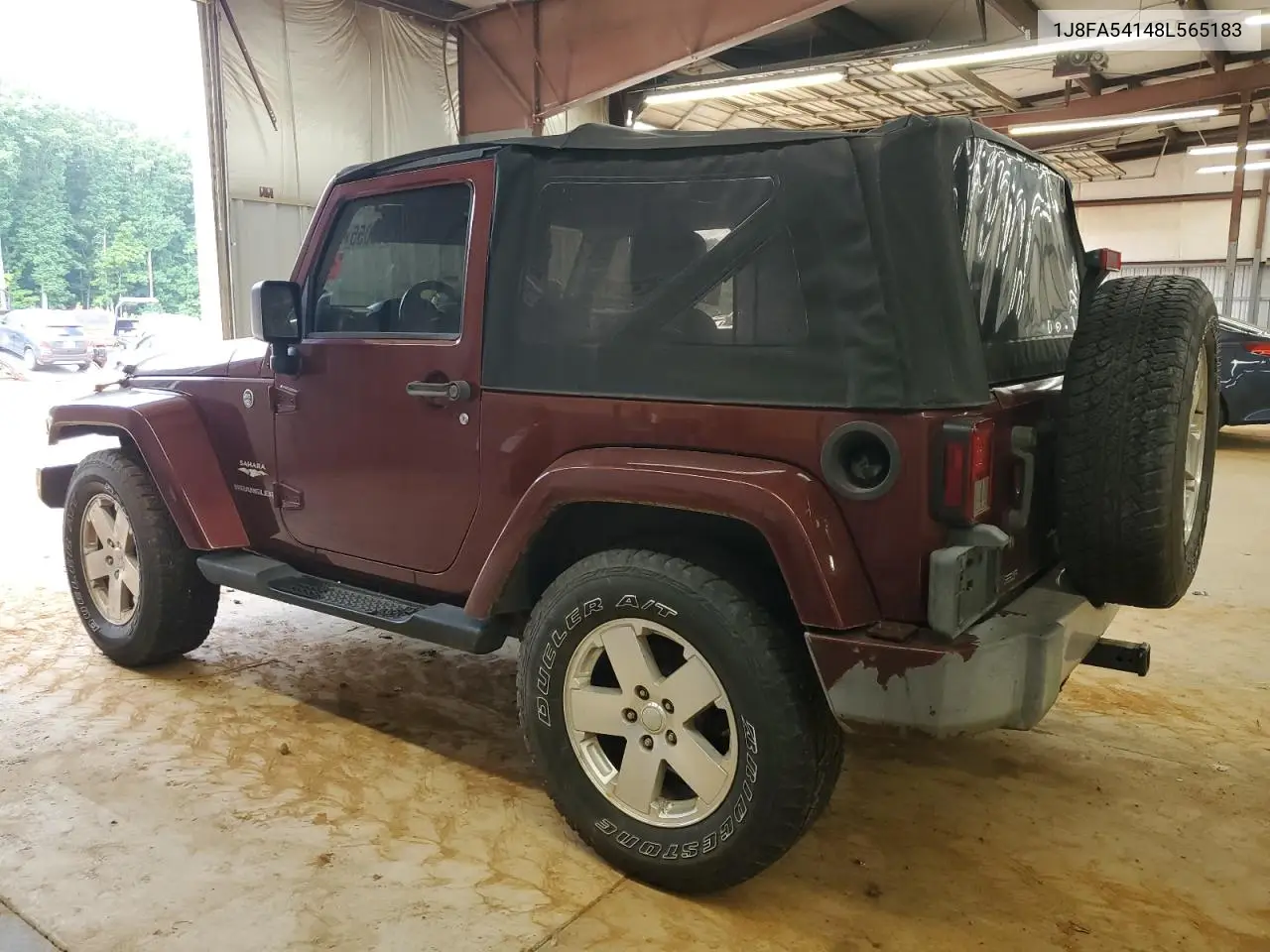 2008 Jeep Wrangler Sahara VIN: 1J8FA54148L565183 Lot: 62353055